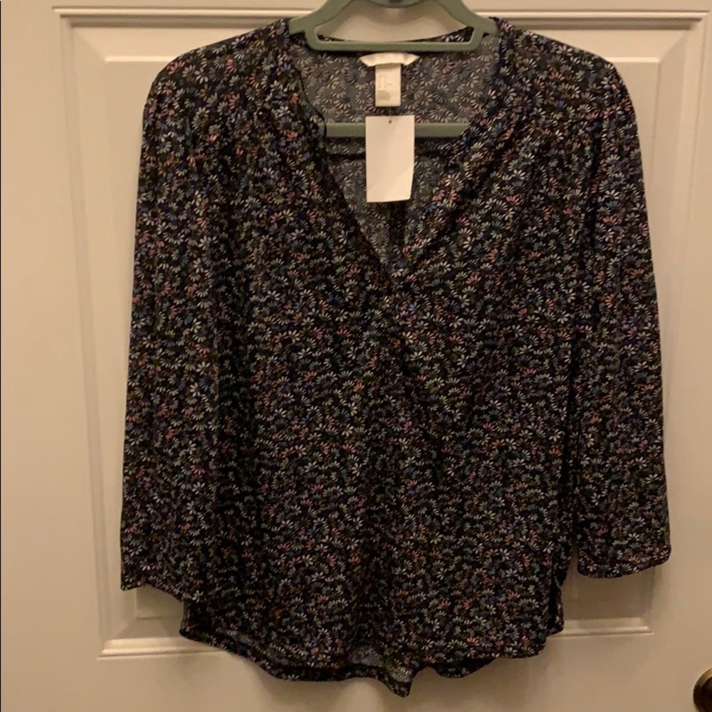 Pastel floral patterned shirt